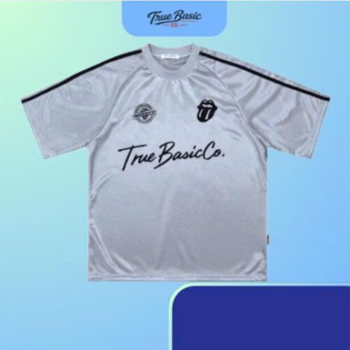 Sport Jersey Grey Tee | TRUE BASIC CO.